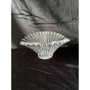 Mikasa Excelsior 9” Lead Crystal Slovenia Flair Marquis Shape Bowl